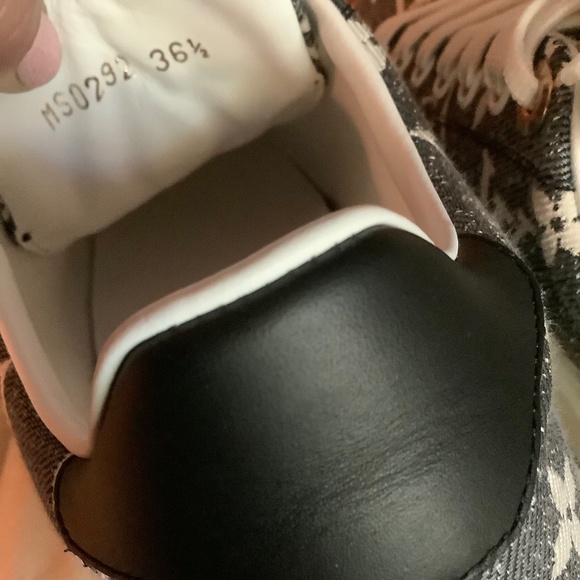 Louis Vuitton gray denim Time Out Sneakers - Picture 6 of 8